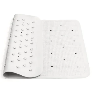 Tatkraft Fine Tappeto Doccia Antiscivolo Quadrato in Gomma - 55x55cm - Tappeto Vasca con 145 Ventose - Bianco
