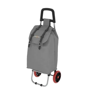Colombo SMART - Carrello spesa, Portata massima 25 kg, Carrello Portaspesa, Borsa in poliestere impermeabile, Grigio