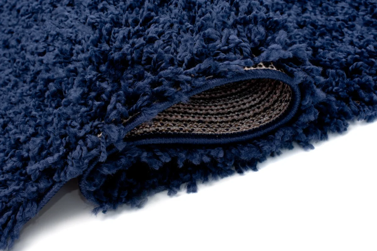 Tappeto Passatoia Essence Shaggy Monocolore Blu Scuro - immagine 6